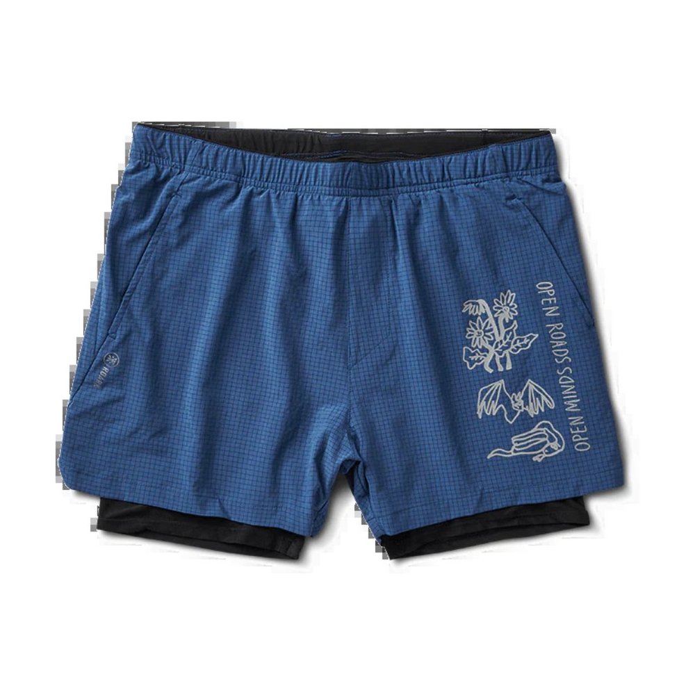 Roark Bommer 3.5'' Navy XL Run Amok Running Shorts